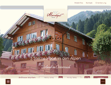 Tablet Screenshot of hotel-kleinwalsertal.at